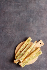 cheese parmesan cheddar french bread parsley creamy italian food photography background product art