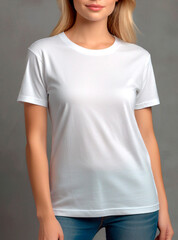 woman in white t shirt