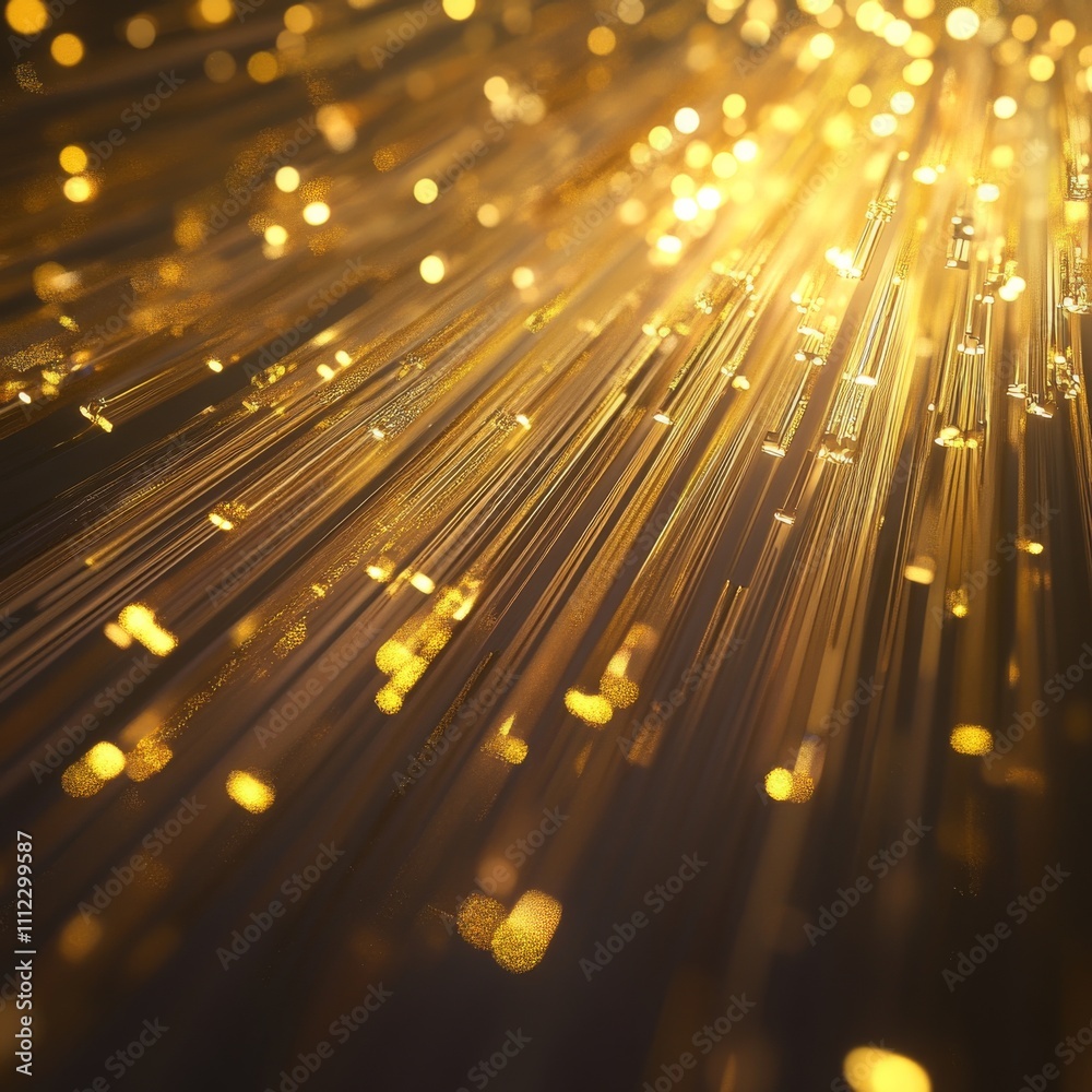 Leinwandbilder a bright golden light effect with deep highlights and multiple rays. bright sun. effect of a bright 