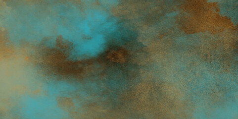 Watercolor textures on white paper background with colorful winter blue ink, Abstract organic design in chaotic stylish, Abstract washes and brush strokes on the white paper background.