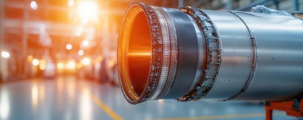 material science composites concept. Heatresistant composite nozzle for rocket engines, extreme environments, aerospace material science