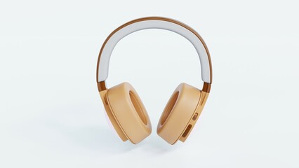 Realistic 3D headphones with a creative musical notes design. Perfect for branding, e-commerce, advertising, and presentations. High-resolution renders with sleek, modern visuals and professional deta
