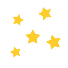 Gold stars vector background