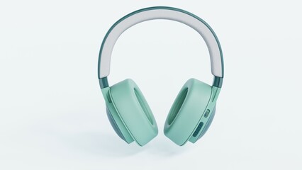 Realistic 3D headphones with a creative musical notes design. Perfect for branding, e-commerce, advertising, and presentations. High-resolution renders with sleek, modern visuals and professional deta