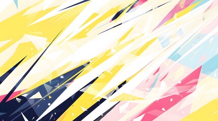Fototapeta premium Abstract Geometric Design With Vivid Colors and Sharp Lines