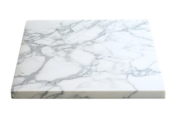 Fototapeta premium Calacatta Marble Texture: Elegant Square Slab , isolated 