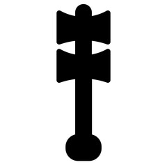 Ball Barbecue Food Glyph Icon