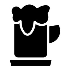 Beer Drink Mug Glyph Icon
