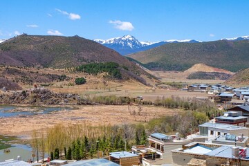 Most beautiful Buddhist Tibetan Monastery in Shangri-La, the Songzanlin Monastery or the little Potala Palace in China