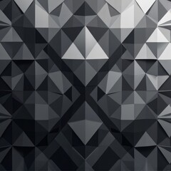 Minimalist Geometric Triangle T-Shirt Pattern, Monochrome Grey Shades