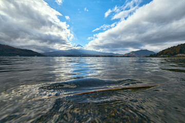Mount Fuji Reflection from Kawaguchiko Lake