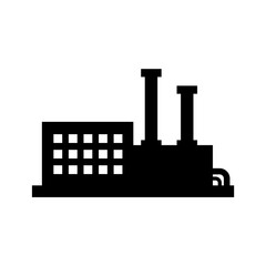 Obraz premium indistrial factory silhouette