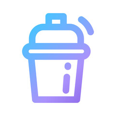 Creative design of a colorful beverage container showcasing unique packaging and branding concepts