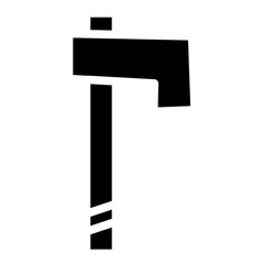 Axe Labor Tool Glyph Icon