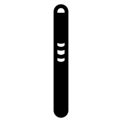 Martial Sport Stick Glyph Icon