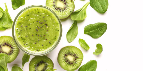 Fototapeta premium fresh kiwi natural juice Generative AI