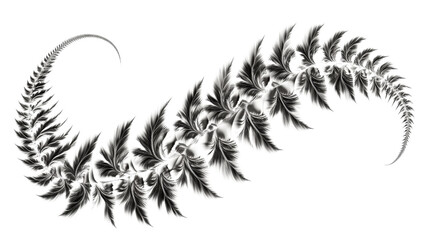 Naklejka premium Fern transparent background
