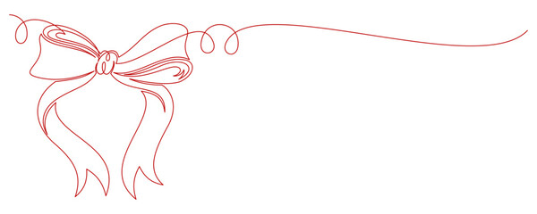 ribbon line art illustration