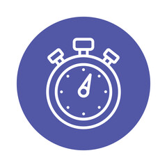 stopwatch  Vector Outline Icon. Eps file 10