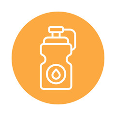 water bottle  Vector Outline Icon. Eps file 10