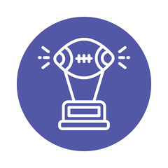 Trophy  Vector Outline Icon. Eps file 10