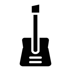 Guitar Instrument Music Glyph Icon