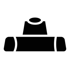 Lifestyle Pilates Tool Glyph Icon