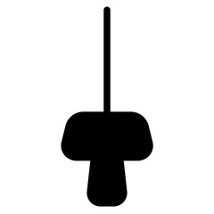 Olympic Sport Sword Glyph Icon