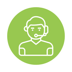 Commentary  Vector Outline Icon. Eps file 10