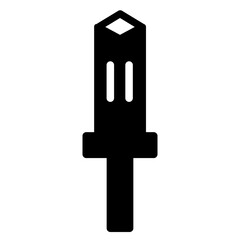 Antique Blade Fight Glyph Icon