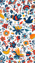 Naklejka premium seamless floral pattern