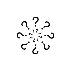 Question vector icon. Help Business icon. Ask for support and information sign. Confusion and Question icon vector