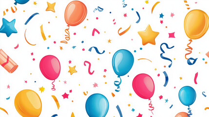 seamless pattern with balloons