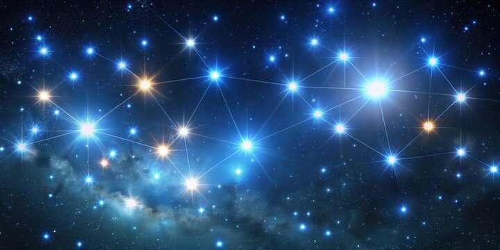 Zodiacal constellation of Taurus featuring the Pleiades and Hyades star clusters , Taurus, zodiac, constellation