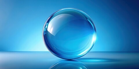 blue liquid bubble in rendering , liquid, blue,bubble,rendering, abstract, clean, smooth, sphere, round, glossy, vibrant