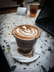 cup of coffee with chocolate