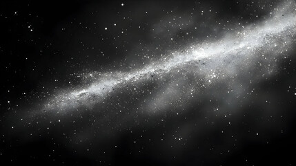 Fototapeta premium A breathtaking view of a galaxy in the night sky, featuring swirling clusters of stars, vibrant colors, and cosmic dust against the deep blackness of space