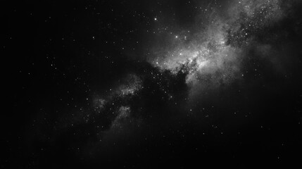 Fototapeta premium A vast, black void, representing the unknown and the endless possibilities of space, with a sense of wonder and mystery.