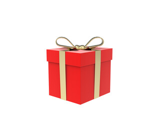 gift box with ribbon. Transparent PNG background. Birthday present mockup. Closed square surprise box. Ideal for promotional campaigns, black Friday, valentines, Christmas, mother's day
