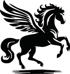 Pegasus mascot logo design Horse logo design, Logo design, Pegasus logo