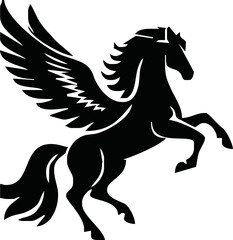 Pegasus mascot logo design Horse logo design, Logo design, Pegasus logo