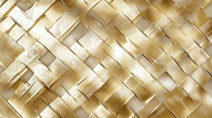 Luxurious Golden Abstract Pattern with Glossy Metallic Texture and Subtle Gradient Effects