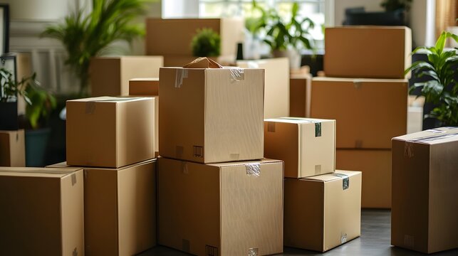 Packing goods for delivery with efficient system setup.