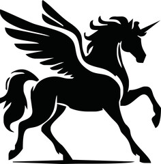 Pegasus mascot logo design Horse logo design, Logo design, Pegasus logo