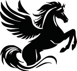 Fototapeta premium Pegasus mascot logo design Horse logo design, Logo design, Pegasus logo