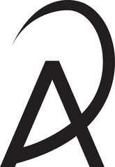 Initial AD logo design AD modern monogram and elegant logo design, Professional Letters Vector Icon Logo on background