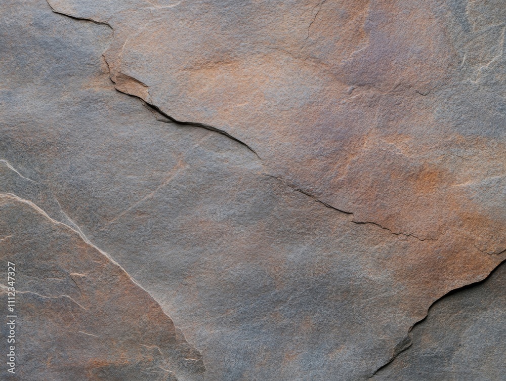 Poster close-up of a rugged grey rock surface highlights intricate textures and formations that resemble ot