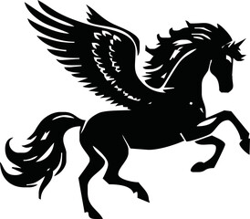Pegasus mascot logo design Horse logo design, Logo design, Pegasus logo