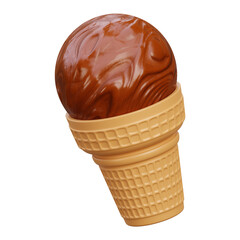 ice cream 3D Icon illustration