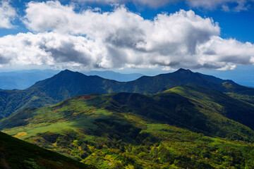 暑寒別岳山頂からの景色　秋の北海道の絶景 日本二百名山